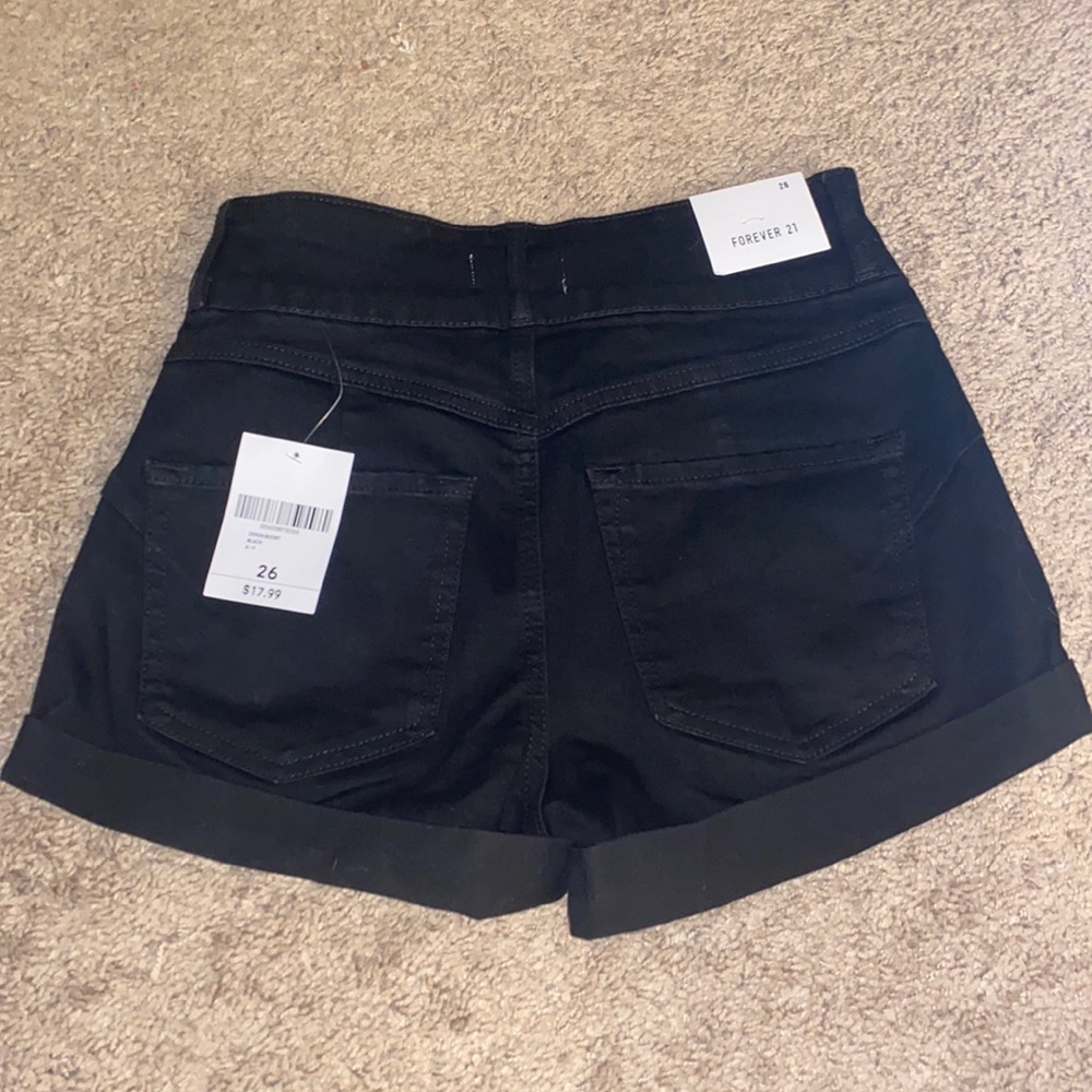 balck high rise shorts❤️‍🔥2/18$❤️‍🔥 - Picture 2 of 2